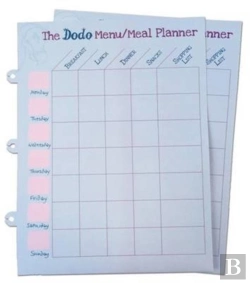 Bertrand.pt - Dodo Pad Weekly Wipe-Clean Menu / Meal Planner