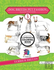 Dog Breeds Pet Fashion Illustration Encyclopedia Coloring Companion Book