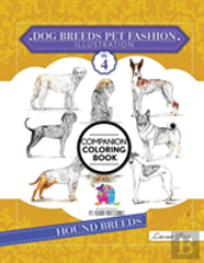 Dog Breeds Pet Fashion Illustration Encyclopedia Coloring Companion Book