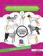 Dog Breeds Pet Fashion Illustration Encyclopedia Coloring Companion Book