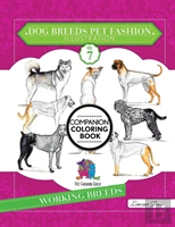 Dog Breeds Pet Fashion Illustration Encyclopedia Coloring Companion Book