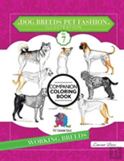 Bertrand.pt - Dog Breeds Pet Fashion Illustration Encyclopedia Coloring Companion Book