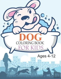 Bertrand.pt - Dog Coloring Book For Kids Ages 4-12
