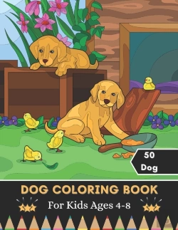 Bertrand.pt - Dog Coloring Book For Kids Ages 4-8