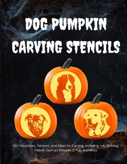 Bertrand.pt - Dog Pumpkin Carving Stencils