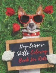Dog Scissor Skills Coloring Book For Kids