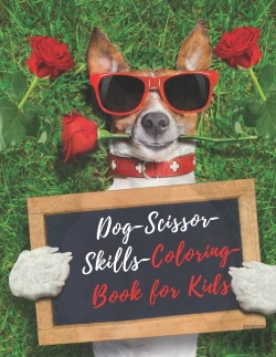 Bertrand.pt - Dog Scissor Skills Coloring Book For Kids