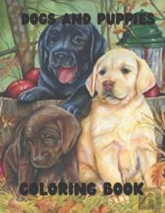 Dogs And Puppies Coloring Book