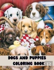 Dogs And Puppies Coloring Book