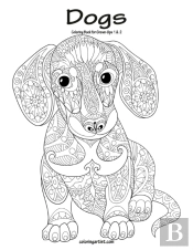 Dogs Coloring Book For Grown-Ups 1 & 2