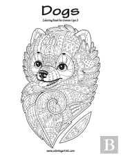 Dogs Coloring Book For Grown-Ups 2