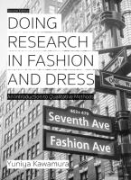 Doing Research In Fashion And Dress