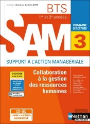 Domaines D'Activités Gpme : Domaine D'Activité 3 : Collaboration À La Gestion Des Ressources Humaines : Bts Sam 1re Et 2e Années (Édition 2021)