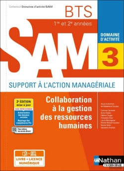 Bertrand.pt - Domaines D'Activités Gpme : Domaine D'Activité 3 : Collaboration À La Gestion Des Ressources Humaines : Bts Sam 1re Et 2e Années (Édition 2021)