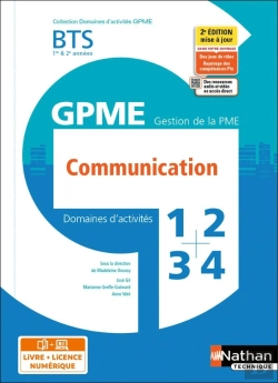 Bertrand.pt - Domaines D'Activités Gpme ; Domaines D'Activités 1,2,3 Et 4 : Communication : Bts Gpme 1re Et 2e Années (Édition 2021)