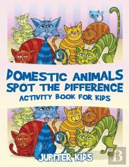 Domestic Animals Spot The Difference Activity Book For Kids