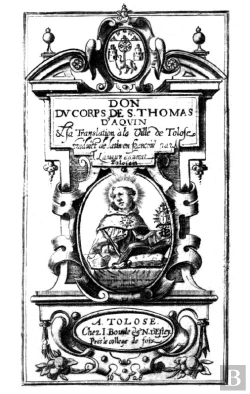 Bertrand.pt - Don Du Corps De S. Thomas D'Aquin ; La Translation À La Ville De Tolose, 1628