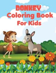 Donkey Coloring Book For Kids