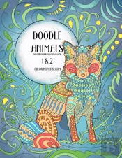 Doodle Animals Coloring Book For Grown-U