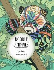 Doodle Animals Coloring Book For Grown-U