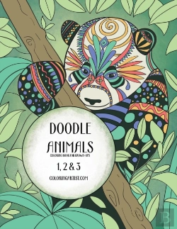 Bertrand.pt - Doodle Animals Coloring Book For Grown-U