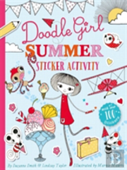 Doodle Girl Summer Sticker Activity