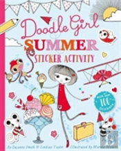 Doodle Girl Summer Sticker Activity