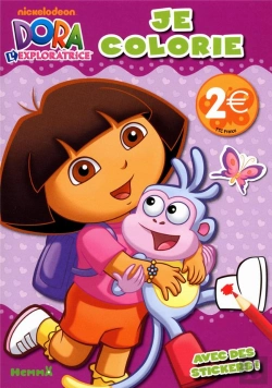 Bertrand.pt - Dora L'Exploratrice Je Colorie Avec Des Stickers !