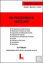 Dos Procedimentos Cautelares
