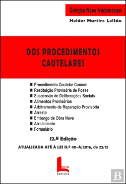 Bertrand.pt - Dos Procedimentos Cautelares