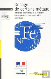 Dosage De Certains Metaux Dans Les Sediments Et La Matiere En Suspension Par Absorption Atomique
