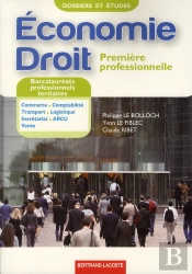 Dossiers Et Études ; Économie-Droit ; 1ère Professionnelle Tertiaire ; Manuel De L'Élève