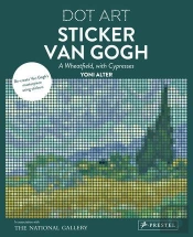 Dot Art Sticker Van Gogh A Wheatfield With Cypresses /Anglais