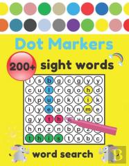 Dot Markers Sight Words Word Search