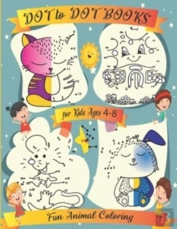 Bertrand.pt - Dot To Dot Books For Kids Ages 4-8 Fun Animal Coloring