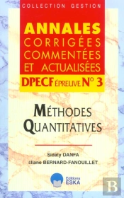 Dpecf Epreuve 3. Methodes Quantitatives