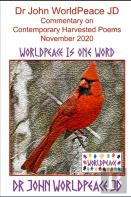 Dr John Worldpeace Jd  Commentary On  Contemporary Harvested Poems November 2020