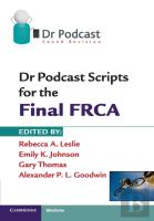 Dr Podcast Scripts For The Final Frca