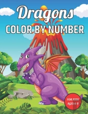 Dragon Color By Number For Kids Ages 4-8
