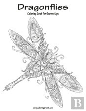 Dragonflies Coloring Book For Grown-Ups