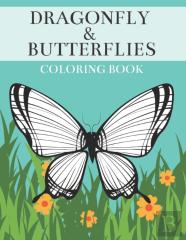 Dragonfly & Butterflies Coloring Book