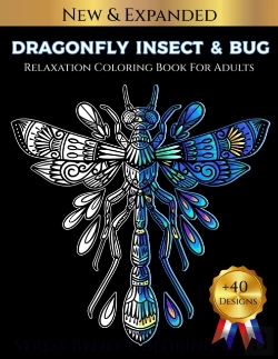 Bertrand.pt - Dragonfly Insect & Bug Relaxation Coloring Book For Adults
