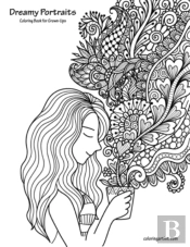 Dreamy Portraits Coloring Book For Grown