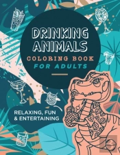 Drinking Animals Coloring Book For Adults