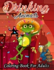 Drinking Animals Coloring Book For Adults
