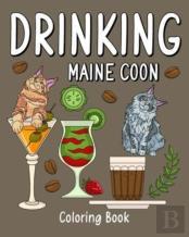 Drinking Maine Coon Coloring Book