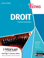 Droit 1ere Stmg (Parcours Stmg) Licence Numerique Eleve I-Manuel+Ouvrage Papier
