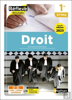 Bertrand.pt - Droit - 1re Stmg - Coll. Réflexe - Éd. 2025 - Livre + Licence