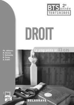 Bertrand.pt - Droit 2e Annee Bts Livre Du Professeur 2015