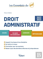 Droit Administratif 2022/2023 - Cours - Qcm - Exercices - Corriges